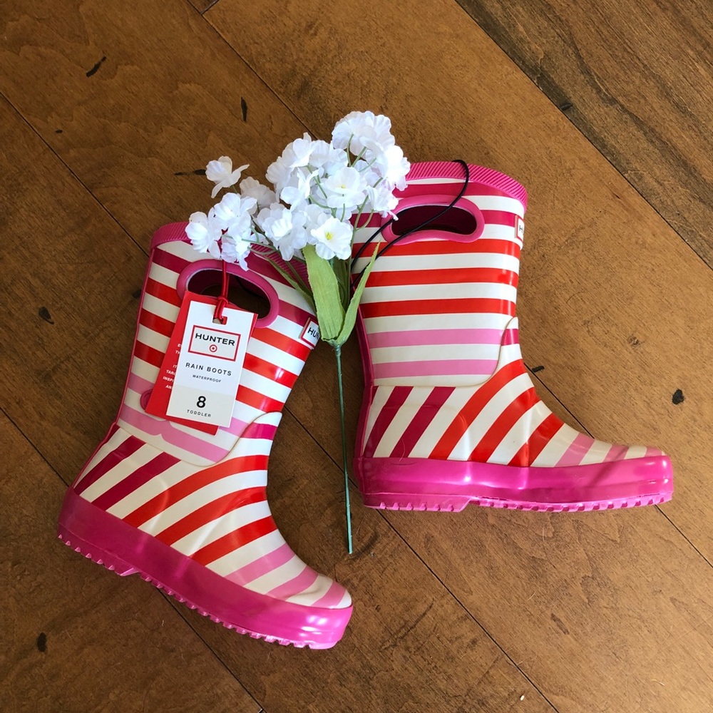 NWT Girls Toddler Hunter Boots sz 8